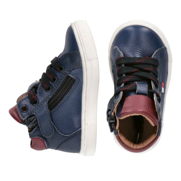 Tommy Hilfiger Kids High Top Lace-Up Sneaker T1X9-33623-0092 X663 Μπλε