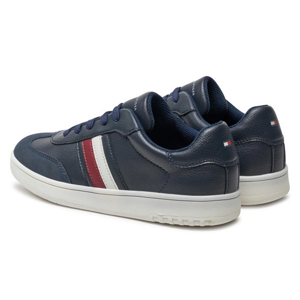 Tommy Hilfiger Stripes Low Cut Lace-Up Sneaker T3X9-33645-1269 800 Μπλε