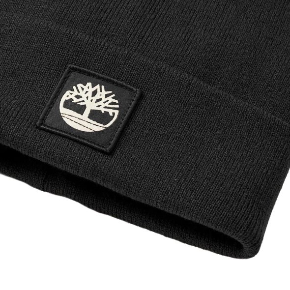 Timberland Tonal Patch Beanie A61BX 001 Μαύρο