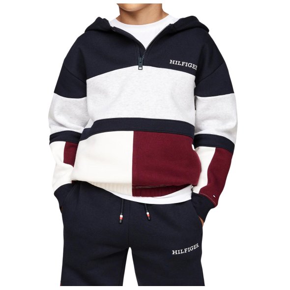 Tommy Hilfiger Kids Μπλούζα Για Αγόρια Fleece Zipup Hoodie KB0KB09189 DW5 