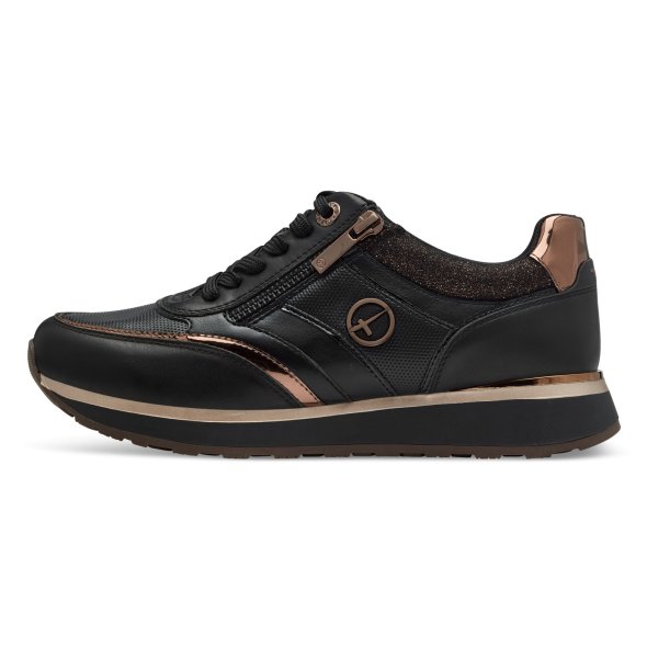 Tamaris Γυναικεία Sneaker 1-23726-43 096 Black/Copper