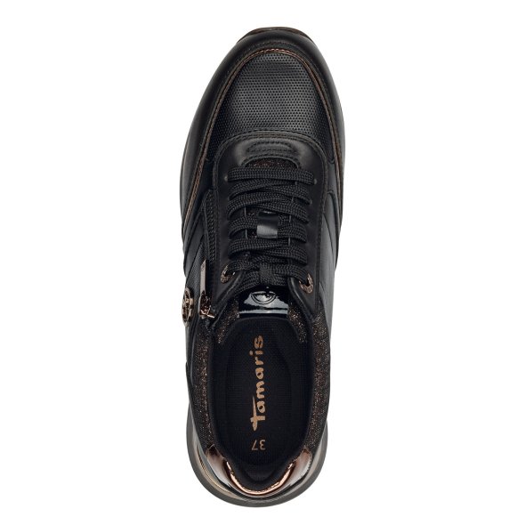 Tamaris Γυναικεία Sneaker 1-23726-43 096 Black/Copper