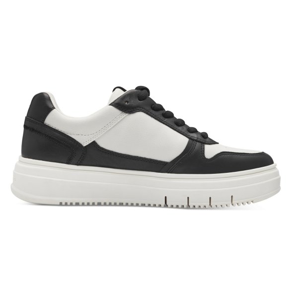 Tamaris Γυναικείο Δερμάτινο Sneaker 1-23746-43 009 Black/White