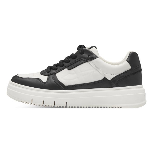 Tamaris Γυναικείο Δερμάτινο Sneaker 1-23746-43 009 Black/White