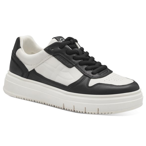 Tamaris Γυναικείο Δερμάτινο Sneaker 1-23746-43 009 Black/White