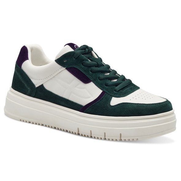 Tamaris Γυναικείο Δερμάτινο Sneaker 1-23746-43 701 Green Comb