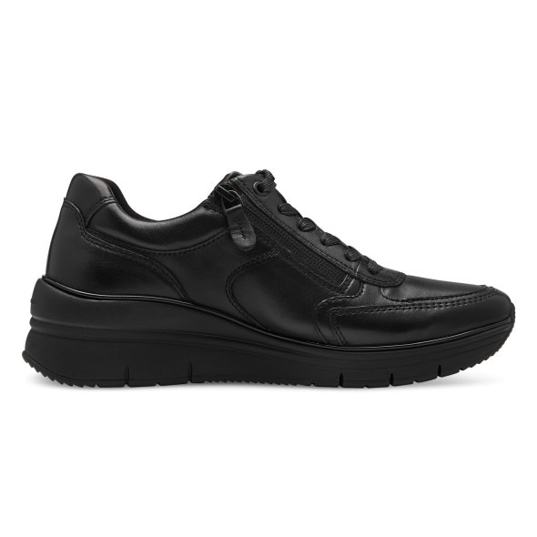 Tamaris Γυναικείο Δερμάτινο Sneaker 1-23764-43 007 Black Uni