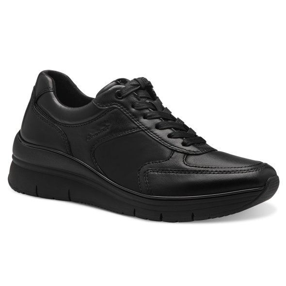 Tamaris Γυναικείο Δερμάτινο Sneaker 1-23764-43 007 Black Uni