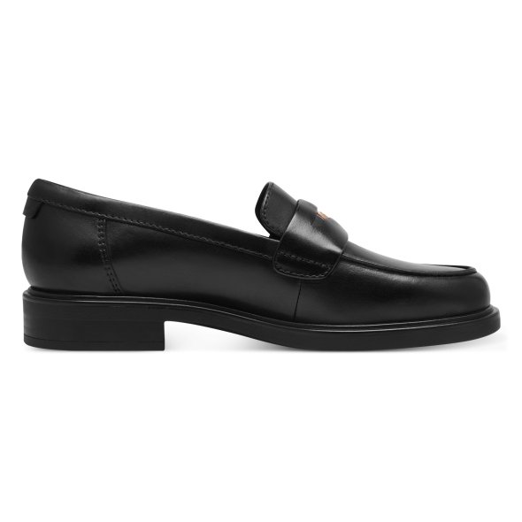 Tamaris Γυναικείο Δερμάτινο Loafer 1-24325-43 001 Μαύρο