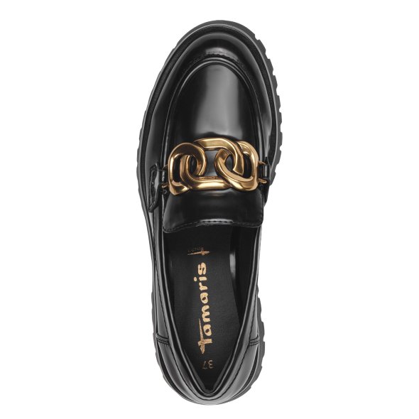 Tamaris Γυναικείο Loafer 1-24790-43 014 Black Brush