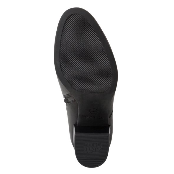 Tamaris Δερμάτινο Μποτάκι 1-25032-43 003 Black Leather