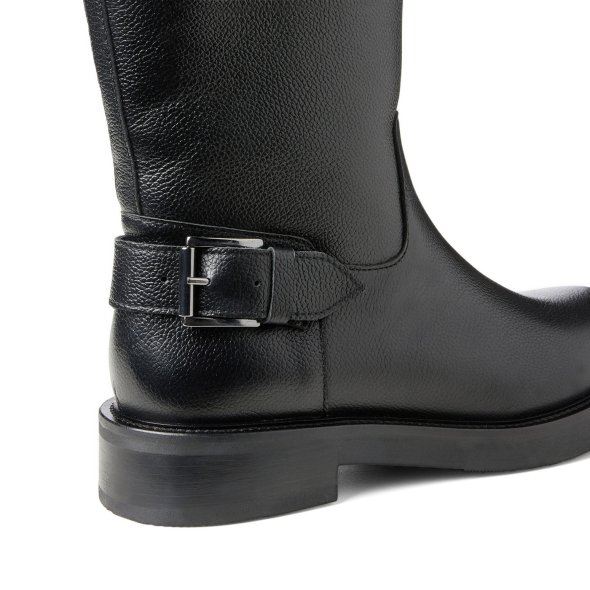 Tamaris NEWD. Δερμάτινο Μποτάκι 1-25395-43 003 Black Leather