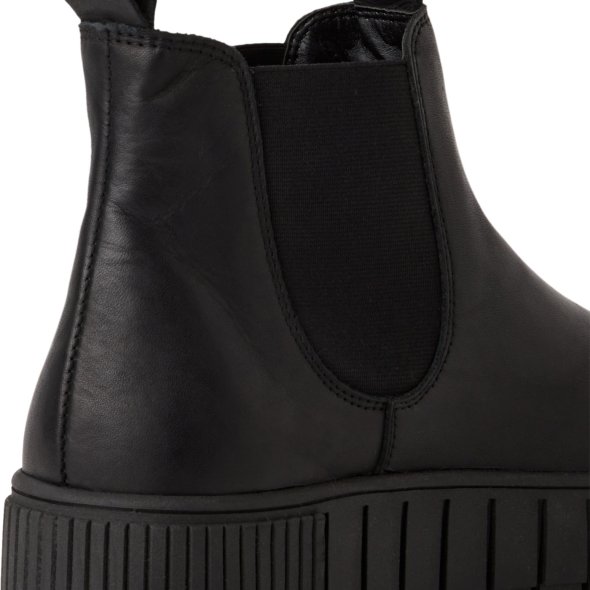 Tamaris Δερμάτινο Μποτάκι 1-25403-43 003 Black Leather