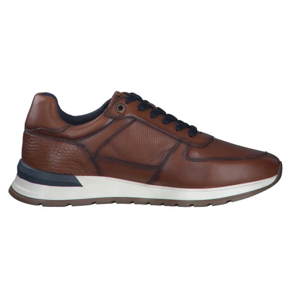 S.Oliver Ανδρικό Δερμάτινο Casual 5-13650-43 307 Dark Cognac