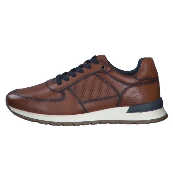 S.Oliver Ανδρικό Δερμάτινο Casual 5-13650-43 307 Dark Cognac