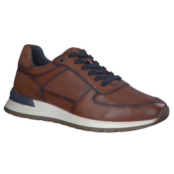 S.Oliver Ανδρικό Δερμάτινο Casual 5-13650-43 307 Dark Cognac