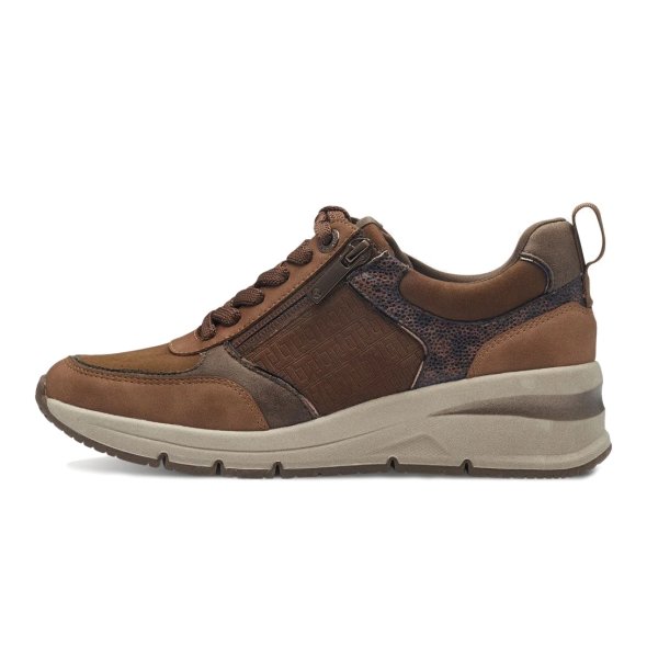 Tamaris Γυναικεία Sneaker 1-23721-42 392 Cognac Comb