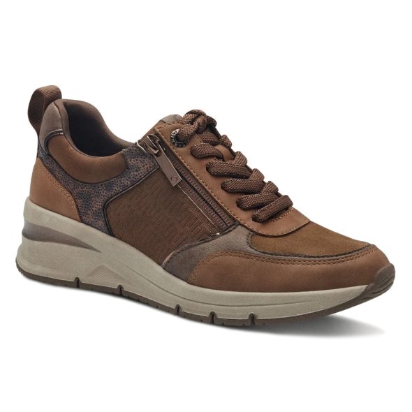 Tamaris Γυναικεία Sneaker 1-23721-42 392 Cognac Comb