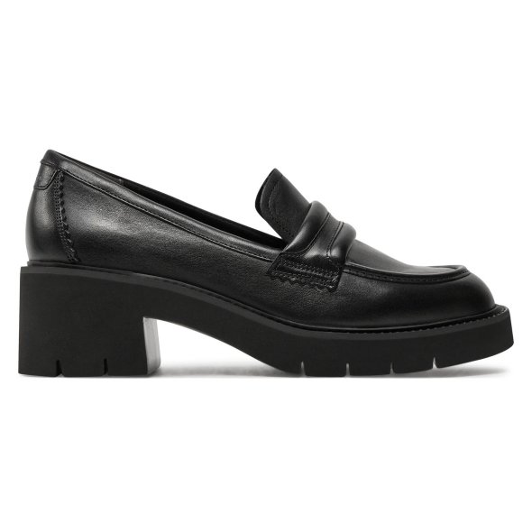 Tamaris Γυναικείο Δερμάτινο Loafer 1-24727-43 003 Black Leather