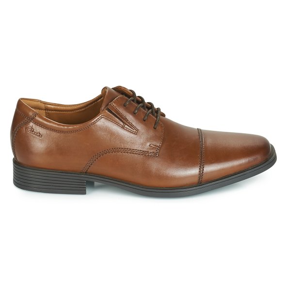 Clarks Tilden Cap 26130096 Dark Tan Leather