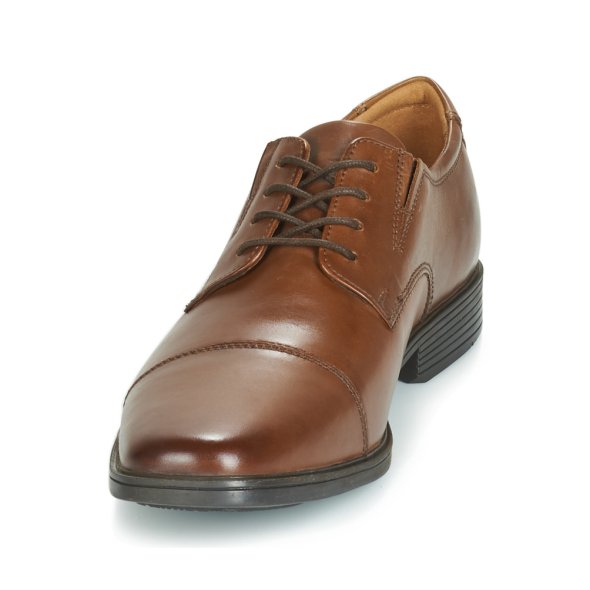 Clarks Tilden Cap 26130096 Dark Tan Leather