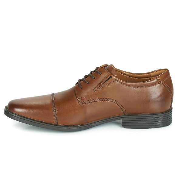 Clarks Tilden Cap 26130096 Dark Tan Leather