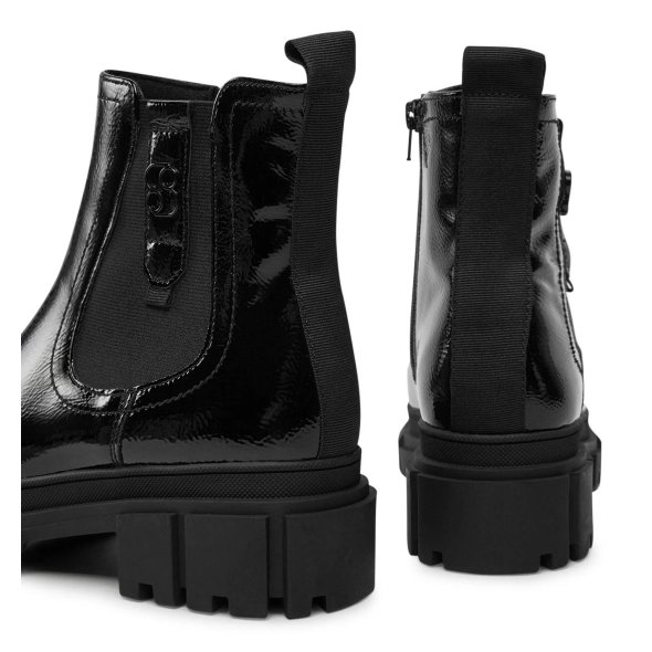 S.Oliver Γυναικείο Μποτάκι Flat 5-25402-41 018 Black Patent