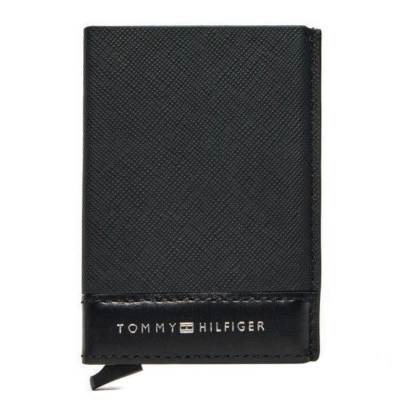 Tommy Hilfiger Th Saffiano Metal CC & Keyfob AM0AM13127 BDS Μαύρο