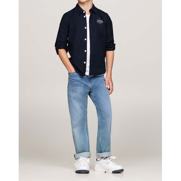 Tommy Hilfiger Πουκάμισο Για Αγόρια KB0KB09265s DW5 Μπλε