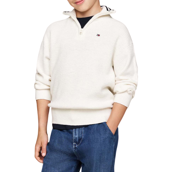 Tommy Hilfiger Πουλόβερ Για Αγόρια KB0KB09419 Z00 Εκρού