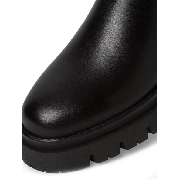 Tamaris Δερμάτινη Μπότα Flat 1-25608-43 001 Black