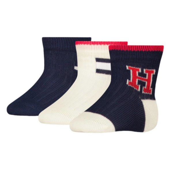 Tommy Hilfiger Σετ 3 Ζευγάρια Παιδικές Κάλτσες 701229881 001 Μπλε