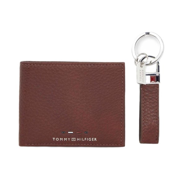 Tommy Hilfiger Th Premium Mini CC & Keyfob AM0AM12788 GB8 Καφέ