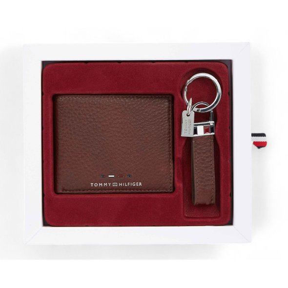 Tommy Hilfiger Th Premium Mini CC & Keyfob AM0AM12788 GB8 Καφέ