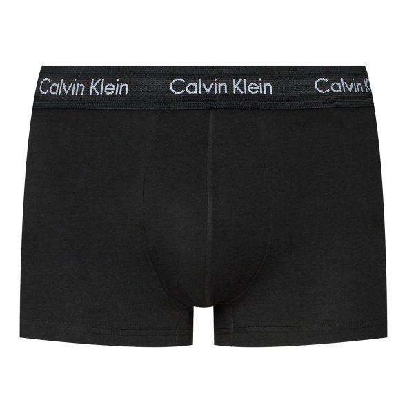 Calvin Klein 3 Pack Low Rise Cotton Stretch Trunks 0000U2662G MWO Μαύρο