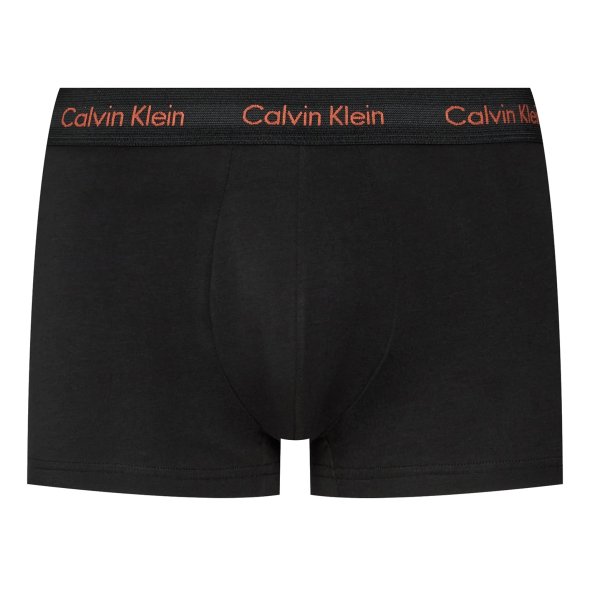 Calvin Klein 3 Pack Low Rise Cotton Stretch Trunks 0000U2662G MWO Μαύρο