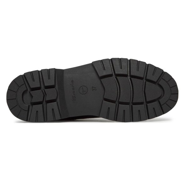 Tamaris Δερμάτινο Μποτάκι Flat 1-25230-41 001 Black