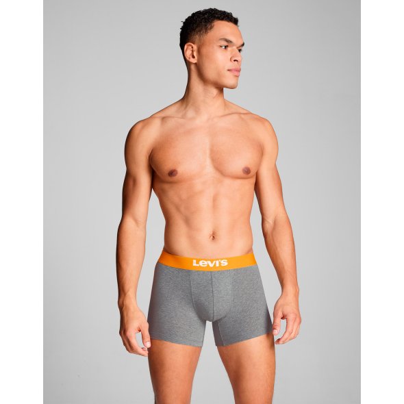 Levi's® Σετ 2 Ανδρικά Εσώρουχα Boxer Brief 701222842 017 Grey/Black
