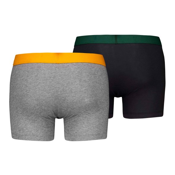 Levi's® Σετ 2 Ανδρικά Εσώρουχα Boxer Brief 701222842 017 Grey/Black