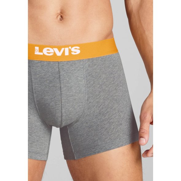 Levi's® Σετ 2 Ανδρικά Εσώρουχα Boxer Brief 701222842 017 Grey/Black