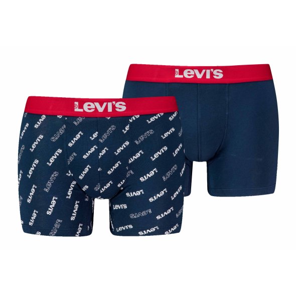 Levi's® Σετ 2 Ανδρικά Εσώρουχα Boxer Brief 701227428 004 Blue/White/Red