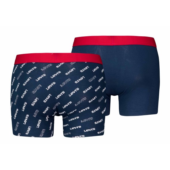 Levi's® Σετ 2 Ανδρικά Εσώρουχα Boxer Brief 701227428 004 Blue/White/Red