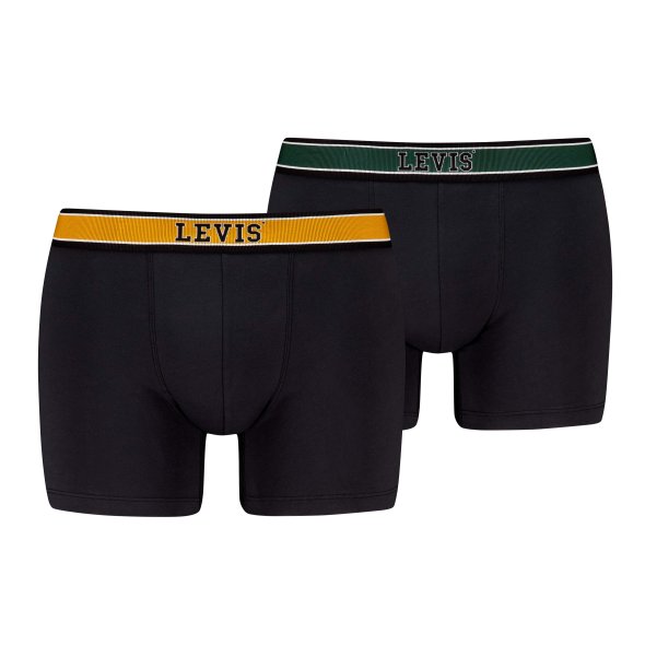 Levi's® Σετ 2 Ανδρικά Εσώρουχα Boxer Brief 701229539 001 Black Combo