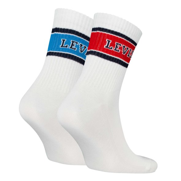 Levi's® Σετ 2 Ζευγάρια Short Sock Κάλτσες 701229565 002 Λευκό