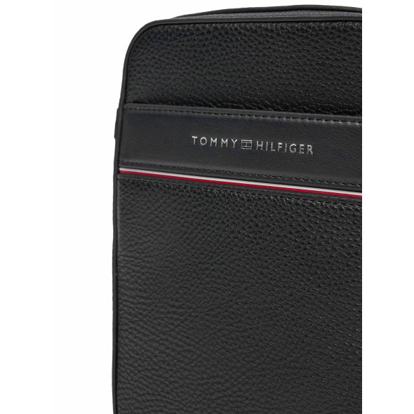 Tommy Hilfiger Ανδρικό Τσαντάκι Th Corp Mini Reporter AM0AM13303 BDS Μαύρο