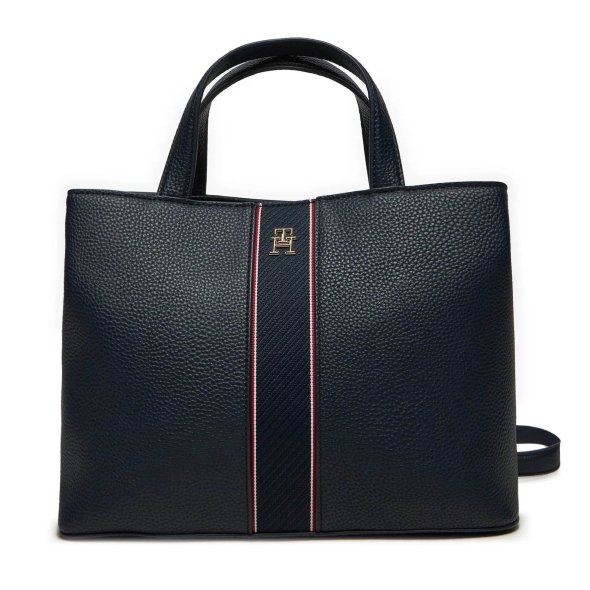 Tommy Hilfiger Γυναικεία Τσάντα Th Legacy Satchel AW0AW16873 DW6 Μπλε