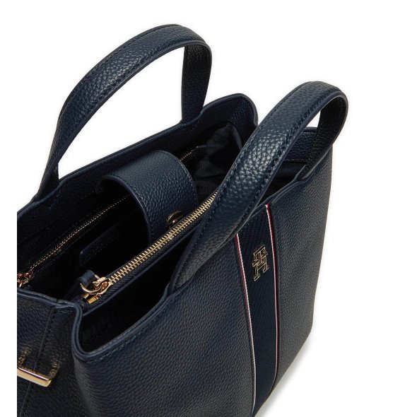 Tommy Hilfiger Γυναικεία Τσάντα Th Legacy Satchel AW0AW16873 DW6 Μπλε