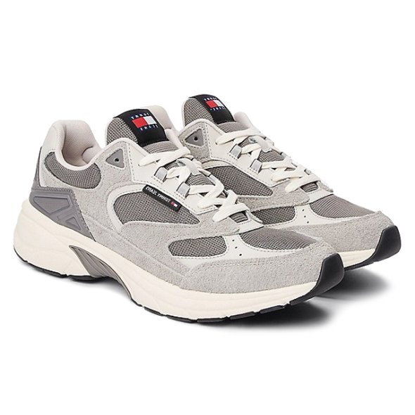 Tommy Hilfiger Ανδρικό Δερμάτινο Sneaker The Coney Suede EM0EM01501 PRZ Γκρι
