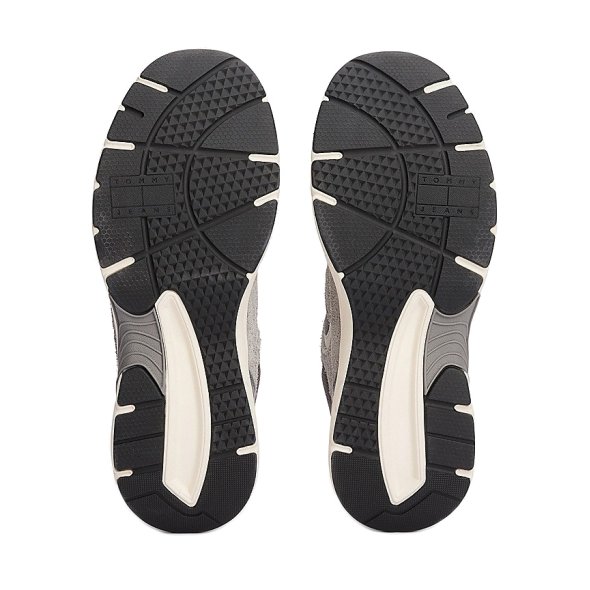 Tommy Hilfiger Ανδρικό Δερμάτινο Sneaker The Coney Suede EM0EM01501 PRZ Γκρι