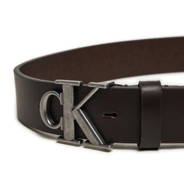 Calvin Klein Ανδρική Δερμάτινη Ζώνη 3.5mm K50K512068 GRP Καφέ